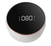 Dispensador de jabón, 300 ml automático de espuma de gel sin contacto, montaje en pared, sensor inteligente W1, desinfectante para manos con pantalla de temperatura (espuma blanca)