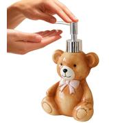 Dispensador de jabón - 350 ml rellenable diseño de oso loción dispensador de jabón para cocina y baño | Para ducha, lavandería, lavado de manos, decoración de Navidad, encimera, hogar, baño