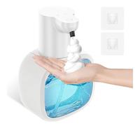 Dispensador de jabón automático, dispensador de jabón automático de 500 ml, dispensador de jabón eléctrico con sensor, dispensador de jabón de espuma, recargable por USB, IPX5, resistente al agua