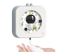 Dispensador de jabón automático sin contacto, 350 ml con sensor inteligente y forma astronauta para espuma | Dispensador de jabón espumoso recargable, para cocina