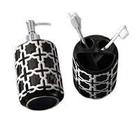 Dispensador de jabón, Botella de loción para baño, Tipo pulsador, para Uso doméstico, para Manos, Gel de Ducha, champú, Cepillo de Dientes, portavasos H (u