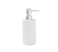 Dispensador de jabón cerámica con Bomba for baño y Cocina, Ideal for lociones, jabones líquidos champú Dispensador Manos(Blanco)