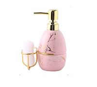 Dispensador de Jabón con Bomba Dispensador de jabón mármol nórdico Baño baño embotellado Ducha Gel Reutilizable Champú Loción cerámica Botella