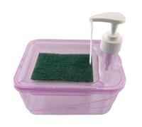 Dispensador de jabón con Esponja, Juego de jabón con Soporte para Esponja,Dispensador de para Platos 2 en 1 para Cocina | de líquido para Platos, Soporte para y para co