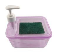 Dispensador De Jabón Con Soporte De Esponja - Bomba De Jabón Líquido De Acero Inoxidable | Diseño Moderno | Material Libre De Oxidación, Recarga Simple, Cómodo Lugar De Esponja Organizador De Cocina Y