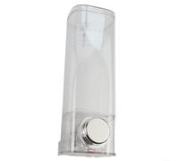 Dispensador de jabón con ventosa montado en la pared, soporte de jabón líquido sin perforaciones de 450 ml para baño, ducha, cocina, no requiere taladrar, botella dispensadora de PET para jabón de