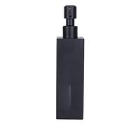 Dispensador de jabón Cuadrado de 6.76 oz, Negro Mate, de Acero Inoxidable 304, para Ducha, champú, jabón de Manos, para baño, Cocina, rellenable, para encimera, loción,