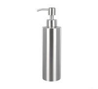 Dispensador de jabón de acero inoxidable 304 con bomba, apto para baño o cocina, parte superior desmontable para recarga, resistente al óxido y resistente (350 ml)