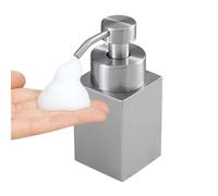 Dispensador de jabón de acero inoxidable con bomba, botella espumosa recargable - Dispensador de 200 ml - Para casa, baño, cocina, gel de ducha, loción, champú fluido