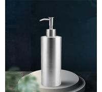 Dispensador de jabón de acero inoxidable, contenedor de líquido recargable con bomba de mano para fregadero de baño o cocina (330 ml)