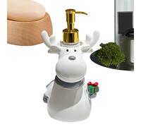 Dispensador de jabón de baño de Navidad - Decoraciones navideñas Botella de champú de reno rellenable, dispensador de detergente para lavavajillas, para champú, loción, líquido, hogar, apartamento