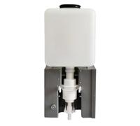 Dispensador de jabón de bomba mecánica diseñado para instalación detrás del espejo con sensor de inducción que proporciona dispensación de jabón sin contacto y control de goteo