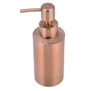 Dispensador de jabón de Botella de jabón de Oro Rosa de Acero Inoxidable 304 Dispensador de jabón de Mano líquido Recargable para baño(250ml)