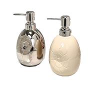 Dispensador de jabón de cerámica crepitante de 400 ml o 13,5 oz con Bomba Larga. Dispensador de loción for encimera, for Cocina y baño. Gastador de Bombas