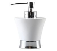 Dispensador de jabón de cerámica de 240 ml, dispensador de jabón de Empuje de Acero Inoxidable, champú, Gel de Ducha, dispensador de lavavajillas, dispensador de desinfectante de Manos.