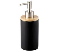 Dispensador de jabón de cerámica de 400 ml, estilo nórdico, dispensador de loción para cocina y baño, color negro