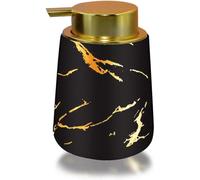 Dispensador de jabón de cerámica, dispensador de jabón líquido de manos de cerámica, 400 ml (negro) Como se muestra Como se muestra szrh21