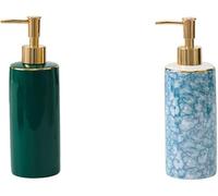 Dispensador de jabón de cerámica Manual, para loción, Bomba embotelladora, Prensa para lavavajillas, encimera, baño, Hotel (Talla única), Blanco (Talla única), Azul y Verde (Talla única).
