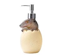 Dispensador de jabón de dinosaurio, dispensador de jabón de huevo, accesorios de baño de dinosaurio, botella de champú recargable con bomba (color/B)