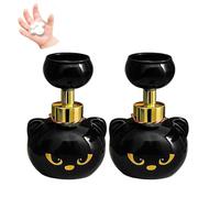 Dispensador de jabón de espuma con forma de pata de gato, dispensador de jabón de huellas de gato de 480 ml que crea burbujas en forma de pata, botella de bomba de jabón de huellas de gatos