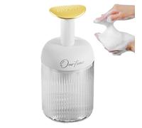 Dispensador de jabón de espuma, dispensador de jabón de espuma de mano transparente, botella de espuma decorativa rellenable, bomba de espuma de baño para jabón líquido, champú, detergente facial