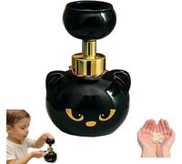 Dispensador de jabón de espuma en forma de pata de gato, dispensador de jabón mágico en forma de pata de gato negro - botella de bomba de jabón de espuma (1)