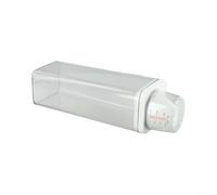 Dispensador de jabón de lavandería de plástico transparente con tapa hermética y sello de silicona para mantener el detergente fresco y la humedad (700 ml)