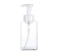 Dispensador de jabón de mano con, Dispensador de jabón espumoso, botella Mousse tipo empuje, contenedor almacenamiento líquidos viaje, Multicolor(450ml White)