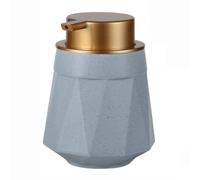 Dispensador de jabón de mano con, Dispensador de jabón espumoso cerámica, tamaños múltiples multicolores, recargable, 13,5 onzas(Blu,Diamond)