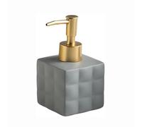Dispensador de jabón de mano con, Dispensador de Jabón Manos Cerámica 220ml Multicolor for Cocina Baño(Grey)