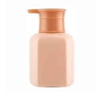 Dispensador de jabón de mano con, Dispensador plástico cuadrado del jabón de manos 500 ml con la cabeza bomba prensa multicolora(Orange)