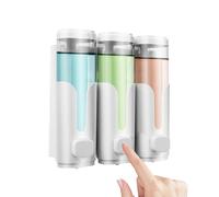 Dispensador de jabón de manos - Contenedor manual de ABS 21x20 cm | Dispensador de jabón como soporte de pared para el baño con sapne líquido, gel de ducha, champú, acondicionador Para el hogar, hotel