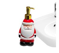 Dispensador de jabón de Navidad, jabón de manos de Navidad, dispensador de jabón de cascanueces, decoración de Navidad de Papá Noel, gel de ducha de Navidad, para cocina, baño, polvo, habitación