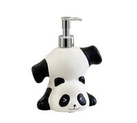 Dispensador de jabón de oso panda de dibujos animados, botella desinfectante de manos para baño, gel de ducha y champú