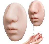 Dispensador de jabón de Pared con Forma de Nariz Realista, Divertido dispensador de líquido de Pared, dispensador de jabón de Manos Recargable y Realista, Soporte de Silicona multiusos-1PC