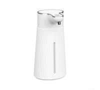 Dispensador de jabón de pared con sensor, 400 ml, grande, para cocina y | Funcionamiento sin contacto, higiénico para limpiar, capacidad de 400 ml, cable de carga USB incluido, diseño blanco