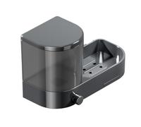 Dispensador de jabón de pared, soporte de líquido para lavavajillas, estante de drenaje de jabón, fácil de usar, resistente, 25 cm, para el hogar, cocina, baño, lavandería