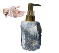 Dispensador de jabón de Piedra Natural - Dispensador de jabón de Manos de cristals - Bomba de Botellas de baño - Botella de loción de baño - para jabón líquido, champú, loción decoración del hogar