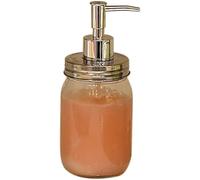 Dispensador de jabón de Vidrio, Moderno, Transparente, Visible, Manual, rellenable, para fregaderos de Cocina (T Bruin Rozmiar)