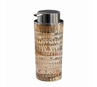 Dispensador de jabón de Vidrio Transparente con Bomba - Botella de jabón de Manos espumoso Decorativa Estilo Bohemio Moderno para baño y Cocina, decoración rústica