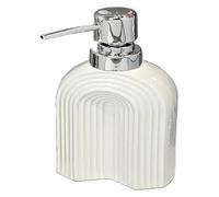 Dispensador de jabón, dispensador de Botellas, Prensa de Botellas, champú, Gel de Ducha, Botella vacía, dispensador de jabón de cerámica, dispensador de desinfectante de Manos(White)