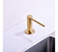 Dispensador de jabón Dorado para Fregadero de Cocina, dispensador de jabón líquido de Grado Comercial AvolaCommercial con Bomba integrada, dispensador de loción en la Bomba de Contador, Color Dorado