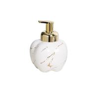 Dispensador de jabón El dispensador de Espuma en Forma Calabaza es Adecuado for Botellas con Bomba champú y Limpiador Facial(Blanco)