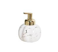 Dispensador de jabón El dispensador de Espuma en Forma Calabaza es Adecuado for Botellas con Bomba champú y Limpiador Facial(Blanco)