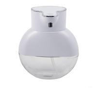Dispensador de jabón eléctrico sin contacto montado en la pared, 4 velocidades, ajustable, USB, recargable, automático, dispensador de jabón líquido para baño, cocina, oficina, 420 ml, blanco (B)