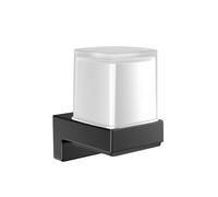dispensador de jabón emco cue sensor, satinado, negro, con batería recargable, 322113301