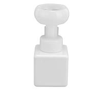 Dispensador de jabón espumoso, botella espumosa en forma de flor, botellas de bomba recargables para ducha, jabón de manos espumoso, botella reutilizable de 250 ml (realmente blanco)