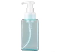 Dispensador de jabón espumoso recargable de 450 ml, botella de bomba multiusos para jabón líquido, gel de ducha y champú (azul)