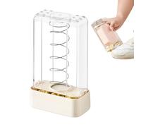 Dispensador de jabón espumoso | Soporte de portátil con un cepillo de rodillo - El recipiente de jabón con un mecanismo de resorte - para baño, ducha, lavandería, viajes, actividades al aire