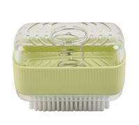 Dispensador de jabón espumoso y plato 2 en 1 con rodillo para espuma rápida, caja de jabón de manos multifuncional, amarillo, verde, azul o naranja